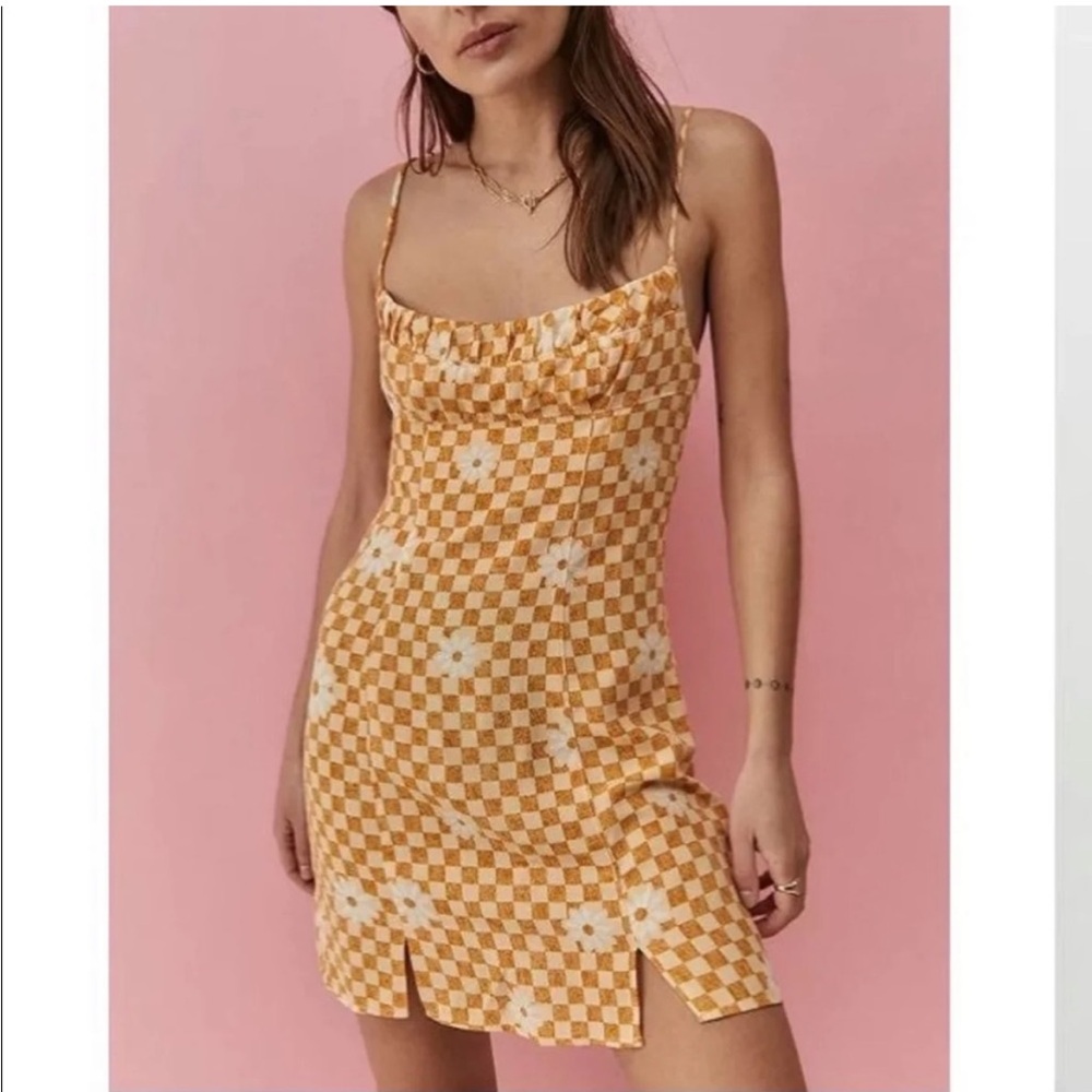 ☀️3/$25 Urban Outfitters Lumi Dress Orange small